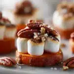 Irresistible Sweet Potato Bites w Marshmallows Pecans 4 Sweet Potato Bites with Marshmallows and Pecans