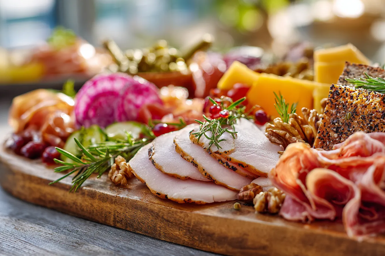 Irresistible Turkey Charcuterie Board Craft Your Dream Spread 2 Turkey Charcuterie board upscaled 68eccffb87d58