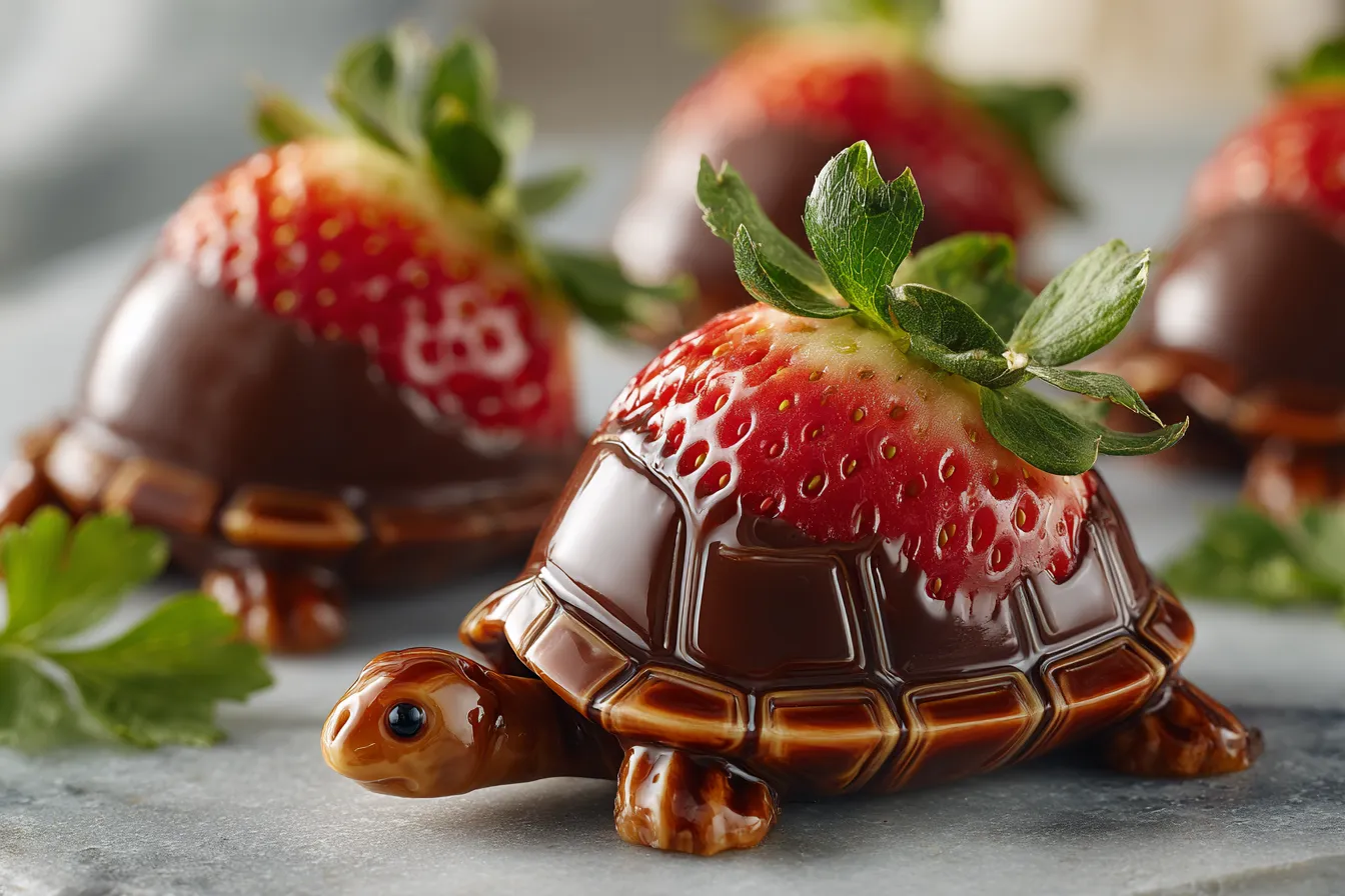 Decadent Turtle Chocolate Covered Strawberries Recipe Delight 3 Turtle Chocolate Covered Strawberries upscaled 68e5748b7c2d7