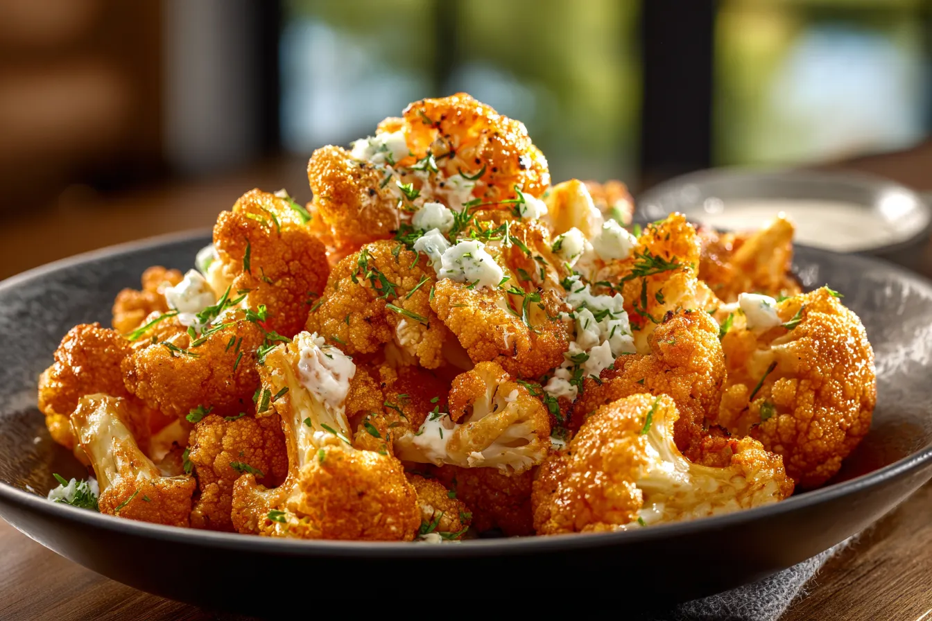 292 air fryer buffalo cauliflower recipe 1 691b0d7dce1d2