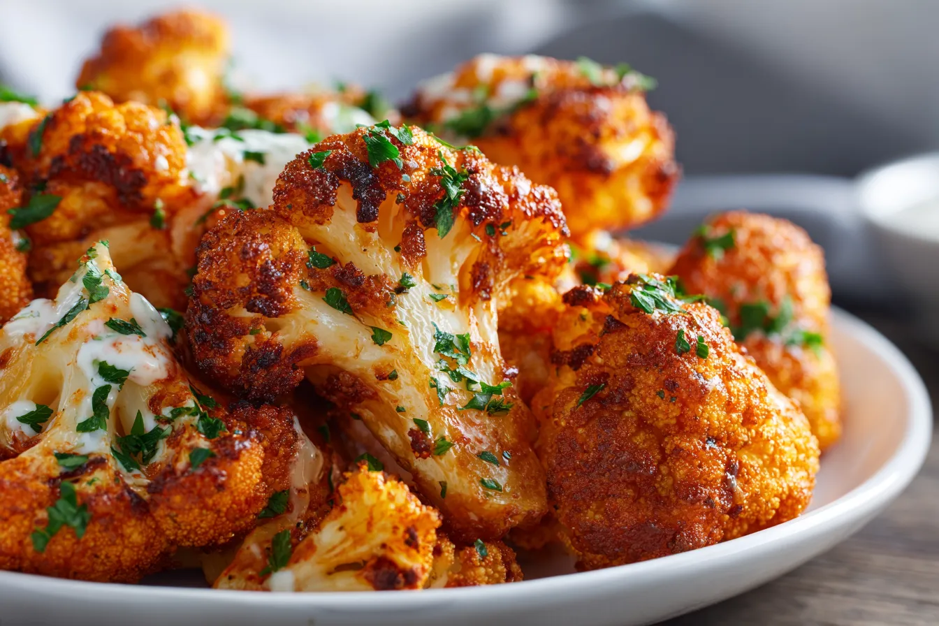 292 air fryer buffalo cauliflower recipe 4 691b0d855f4a3