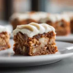 Apple Cinnamon Blondies with Maple Cream Cheese Frosting