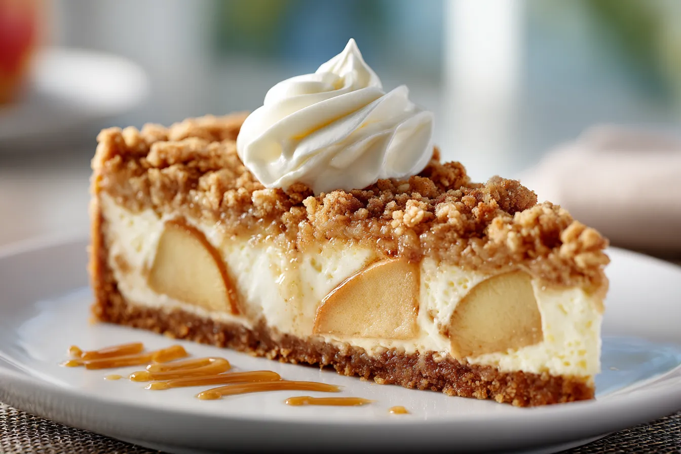 Irresistible Apple Crisp Cheesecake A Decadent Delight
