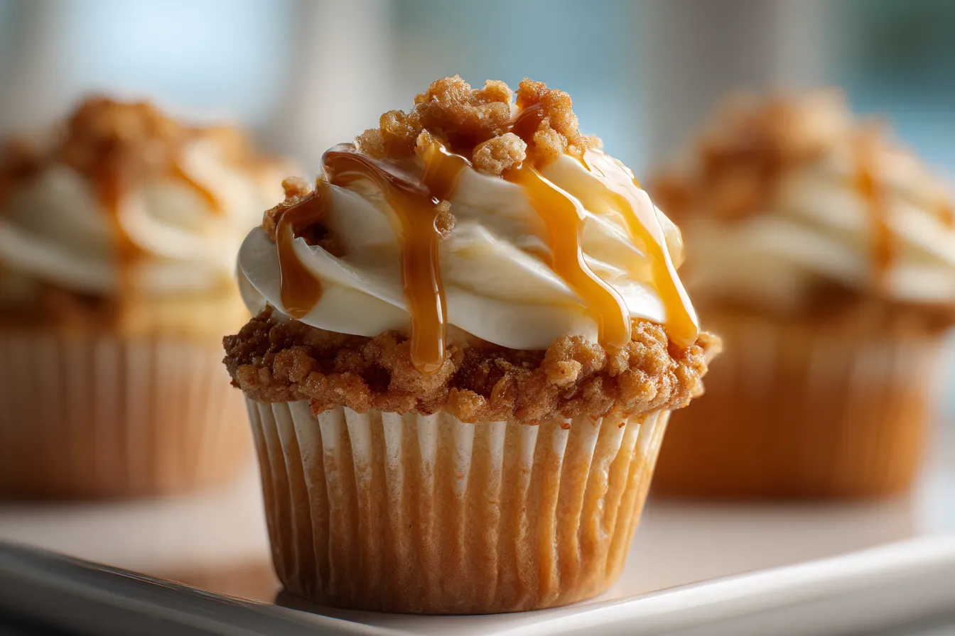 292 apple crisp cupcakes with caramel drizzle 3 6917830a0d234
