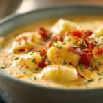 Bacon Cheddar Gnocchi Soup