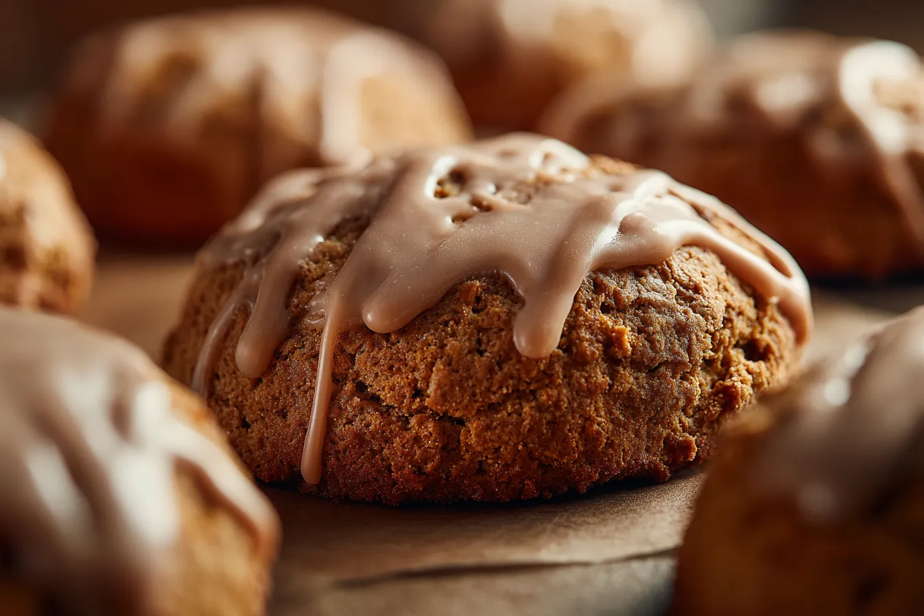 Irresistible Biscoff Glazed Gingerbread Scones Recipe Unveiled