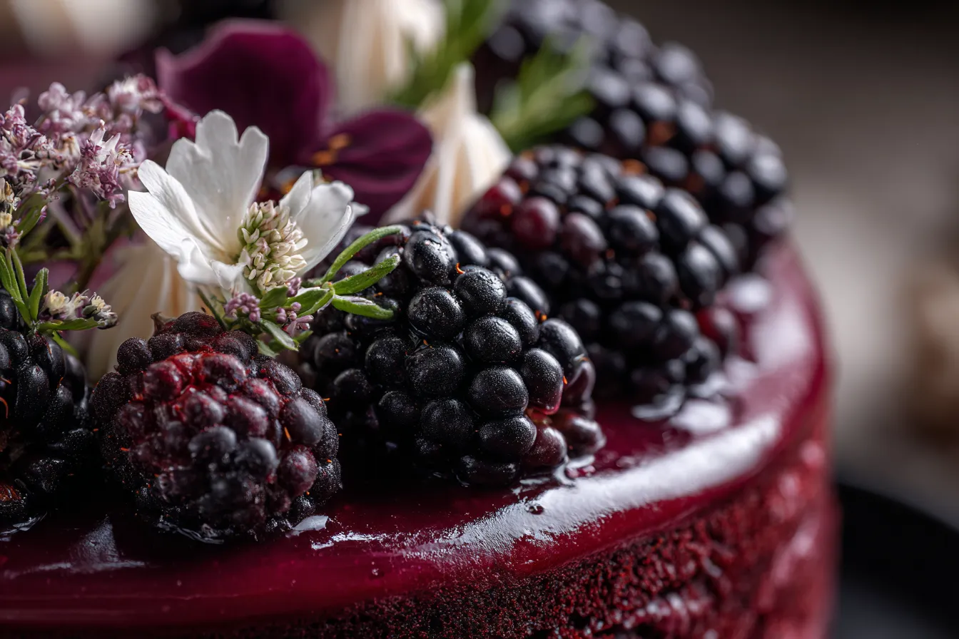 Indulge in Decadent Blackberry Velvet Gothic Cake Recipe