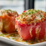 Buffalo Chicken Stuffed Peppers