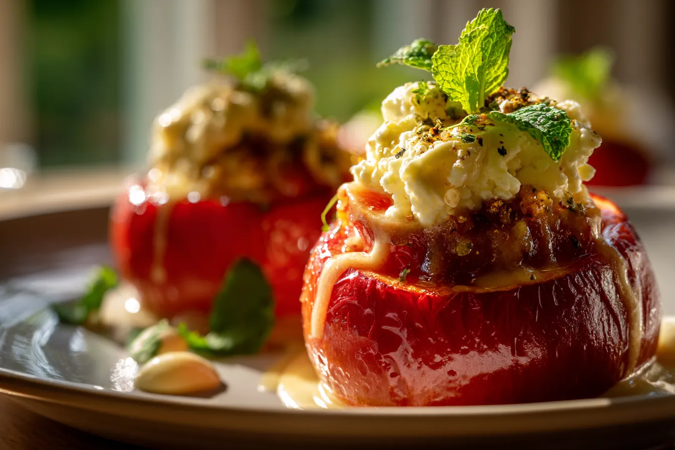 Indulge in Decadent CheesecakeStuffed Baked Apples Bliss