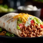 Cheesy Ground Chicken and Rice Burritos