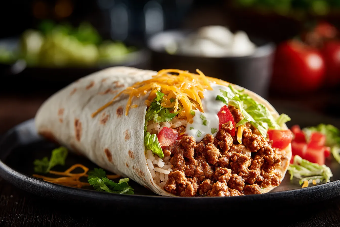 Irresistible Cheesy Ground Chicken Rice Burritos Recipe