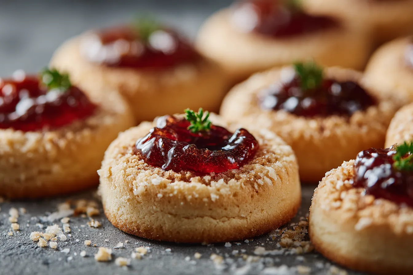 Irresistible Christmas Shortbread Thumbprint Cookies Recipe