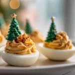 Christmas Tree Deviled Eggs