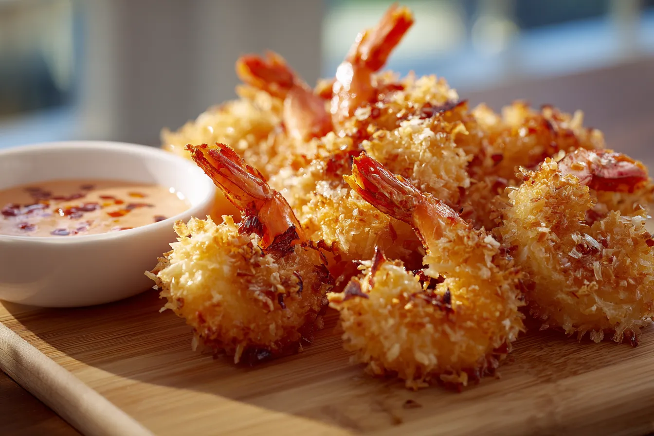 Delicious Crispy Coconut Shrimp Sweet Chili Mayo Recipe