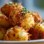 Crispy Parmesan Crusted Baby Potatoes
