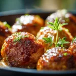 Crock Pot French Onion Meatballs