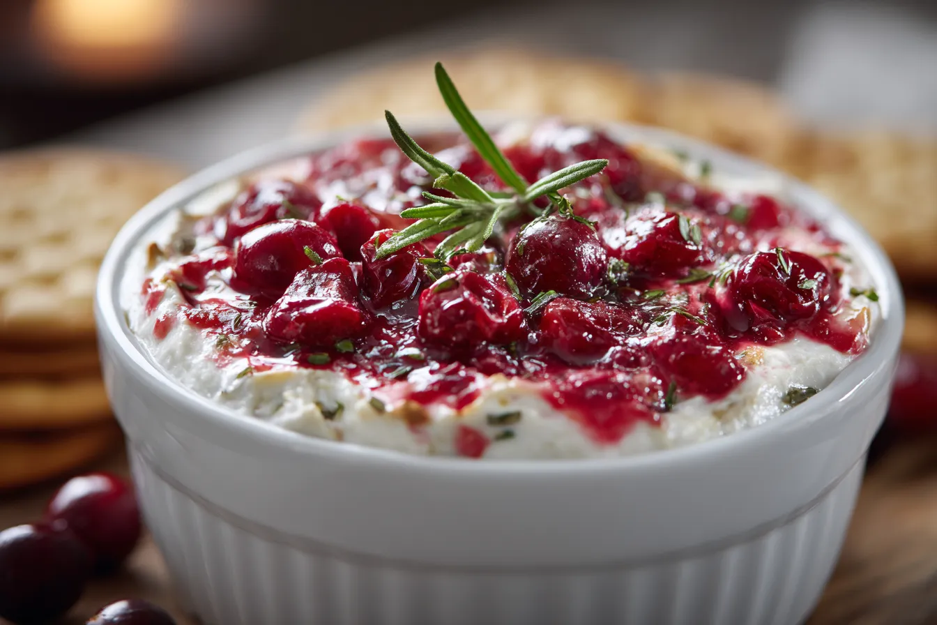 Mouthwatering Baked Cranberry Cream Cheese Dip for Parties