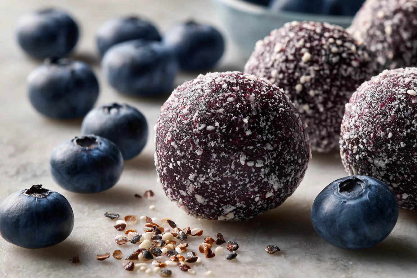 292 easy no bake blueberry protein bites 1 690dbf95657fe