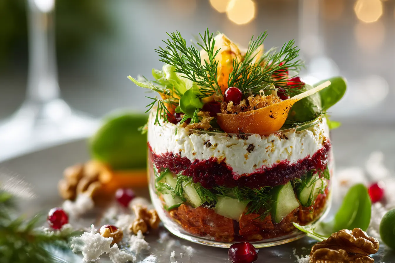 292 festive 7 layer christmas salad for your holiday table 1 691f012e3b7f7