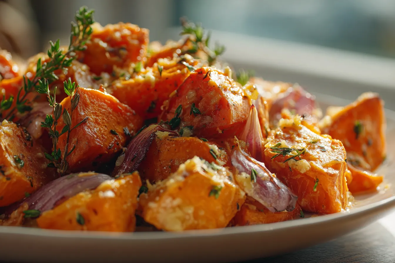 292 garlic butter roasted sweet potatoes 1 691afa07409a4