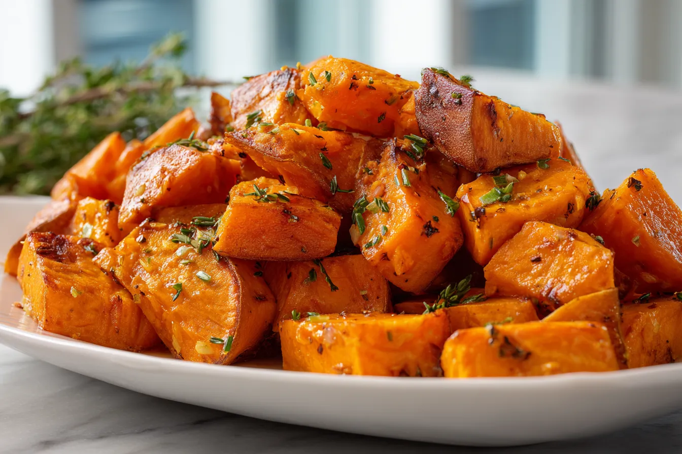 292 garlic butter roasted sweet potatoes 2 691afa09b6ca0