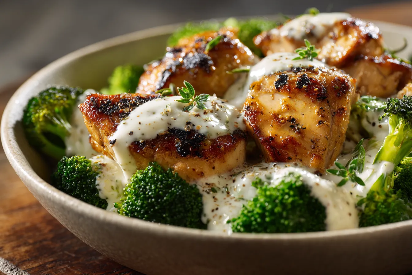 292 grilled chicken broccoli bowls with creamy garlic sauce 2 690dbeefd15a3