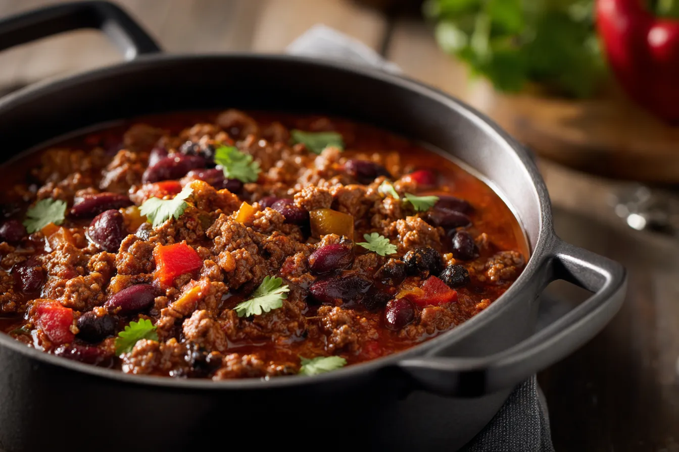 Ultimate Ground Beef Stovetop Chili Recipe Quick Delicious