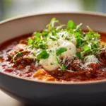 High Protein Lasagna Soup