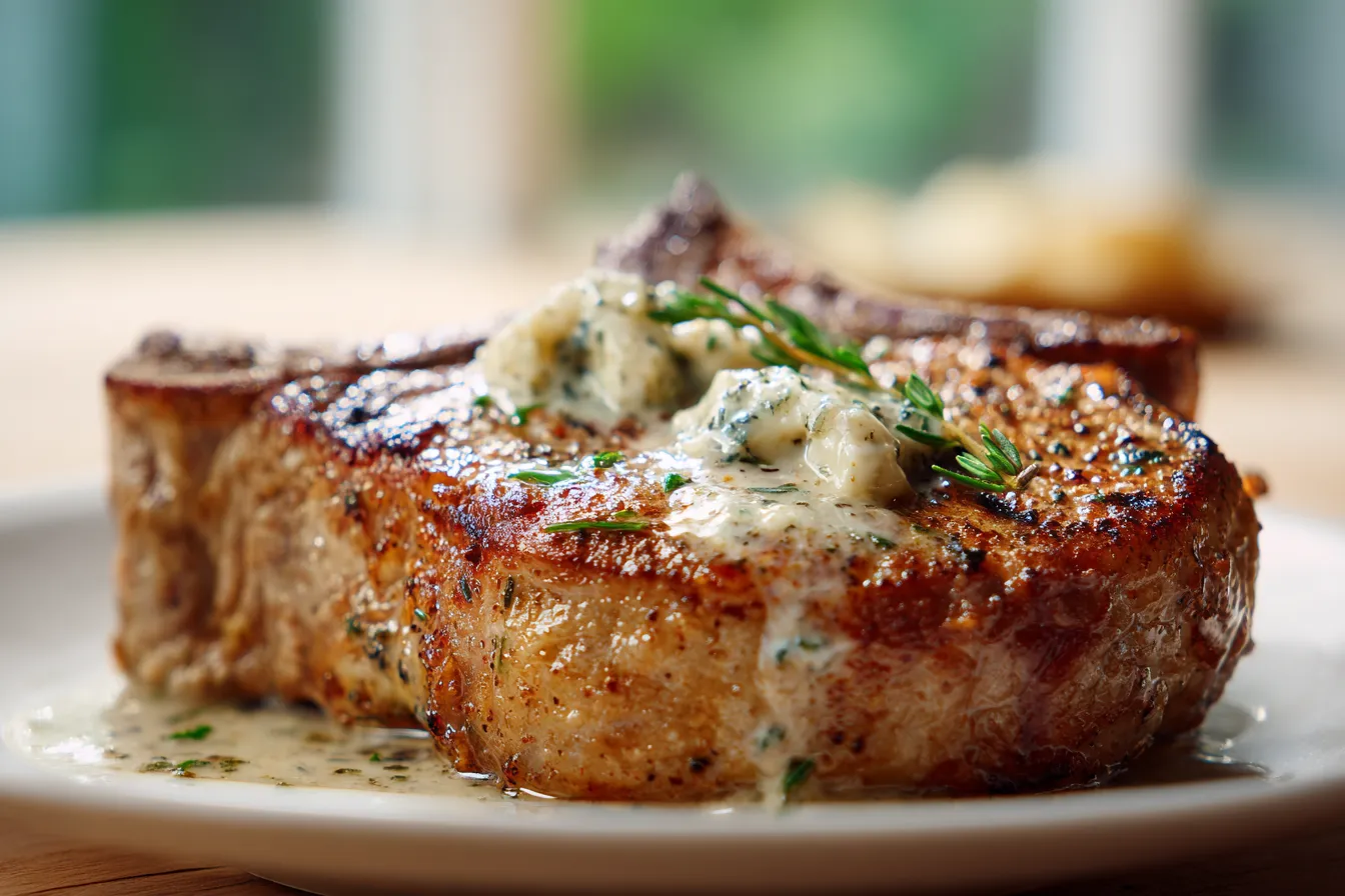 Savory Keto Crockpot Pork Chops in Garlic Butter Sauce Recipe