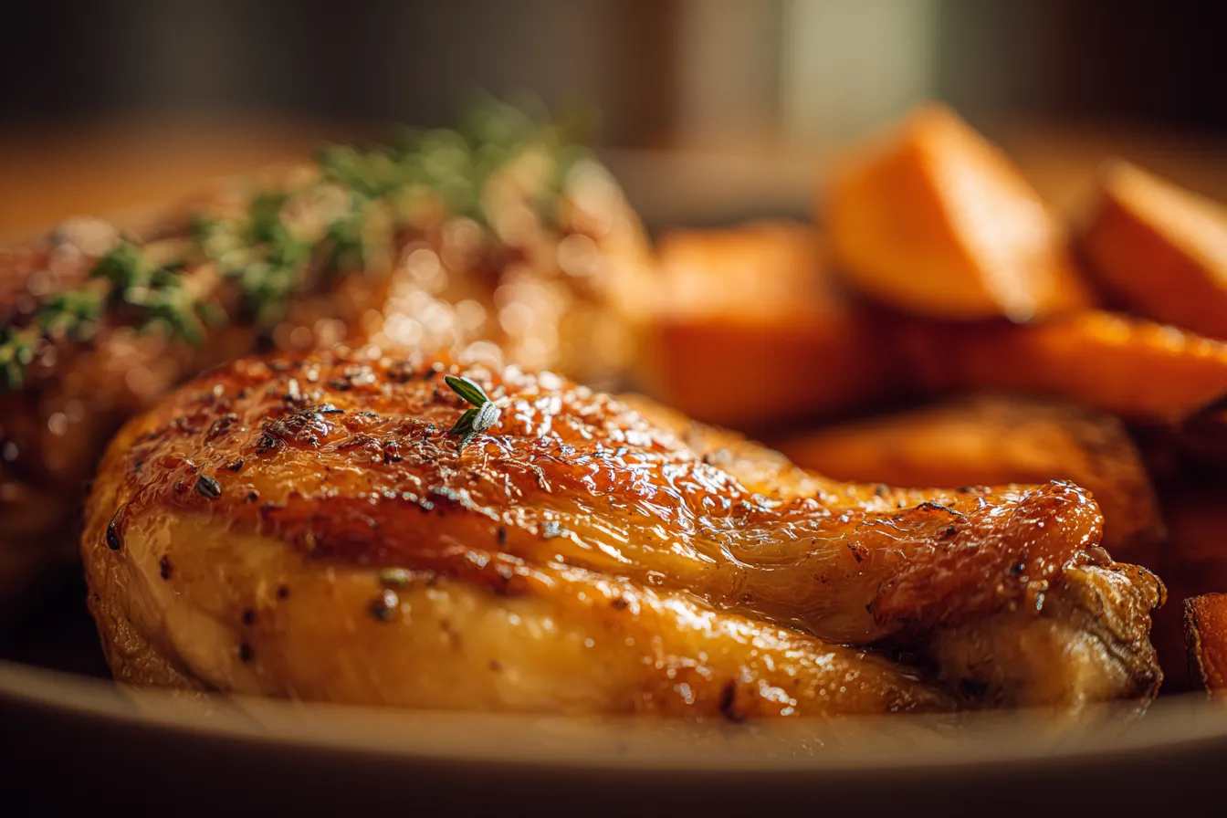 292 maple glazed chicken with sweet potatoes 1 69178301f2a00