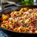One-Pan Beefy Tortellini Bake