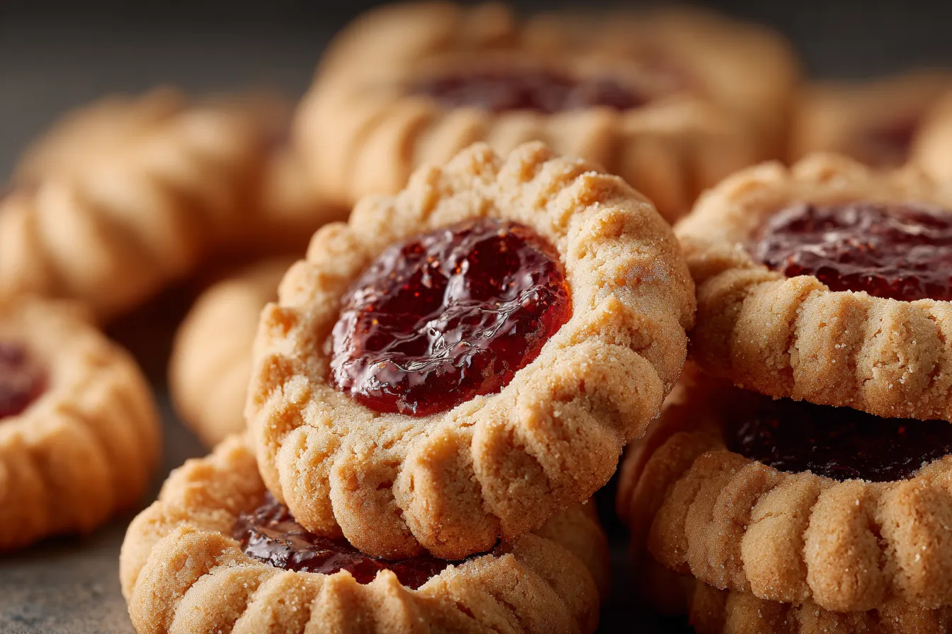 Irresistible Peanut Butter Jam Thumbprint Cookies Recipe