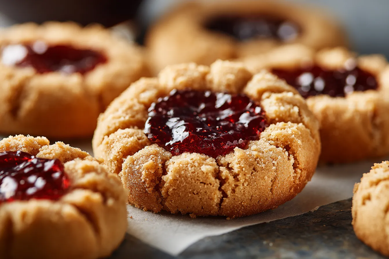292 peanut butter and jam thumbprint cookies 2 69205fec97eea