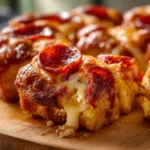 Pepperoni Pizza Monkey Bread with Biscuits