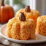 Rice Krispie Treat Pumpkins