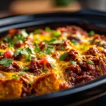 Slow Cooker Taco Casserole
