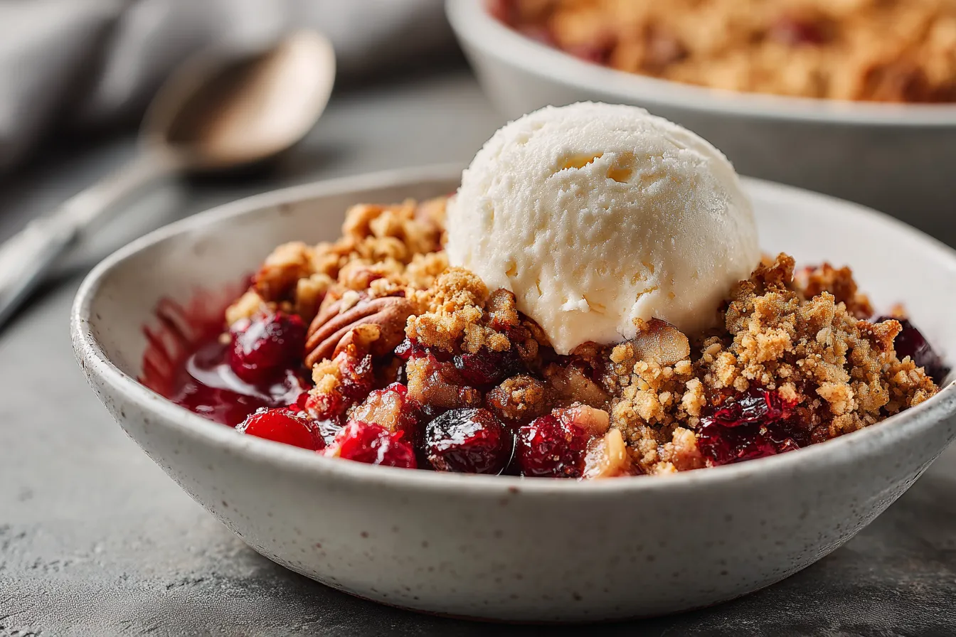 292 spiced cranberry apple crumble with pecan topping 4 6924235ecb82c