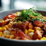 Street Corn Chicken Rice Bowl