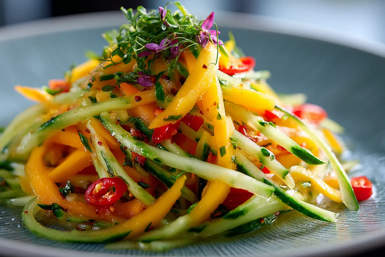 Delicious Thai Mango Cucumber Salad Recipe for Refreshing Taste