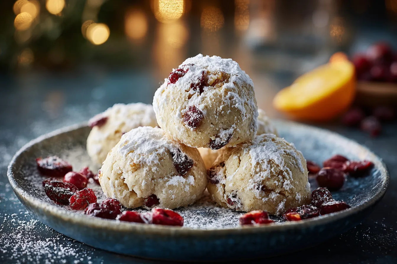 292 the best cranberry orange snowball cookies for the holidays 2 691f001e8c158