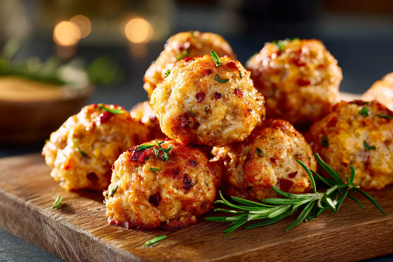 Irresistible Cheddar Bay Sausage Balls Perfect Holiday Appetizer