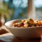 White Cheddar Apple Chicken Chili