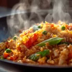 BETTER Than Takeout Easy Chicken Fried Rice with Eggs & Vegetables