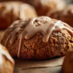 Biscoff Glazed Gingerbread Scones Recipe