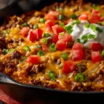 Cheesy Taco Rice Skillet