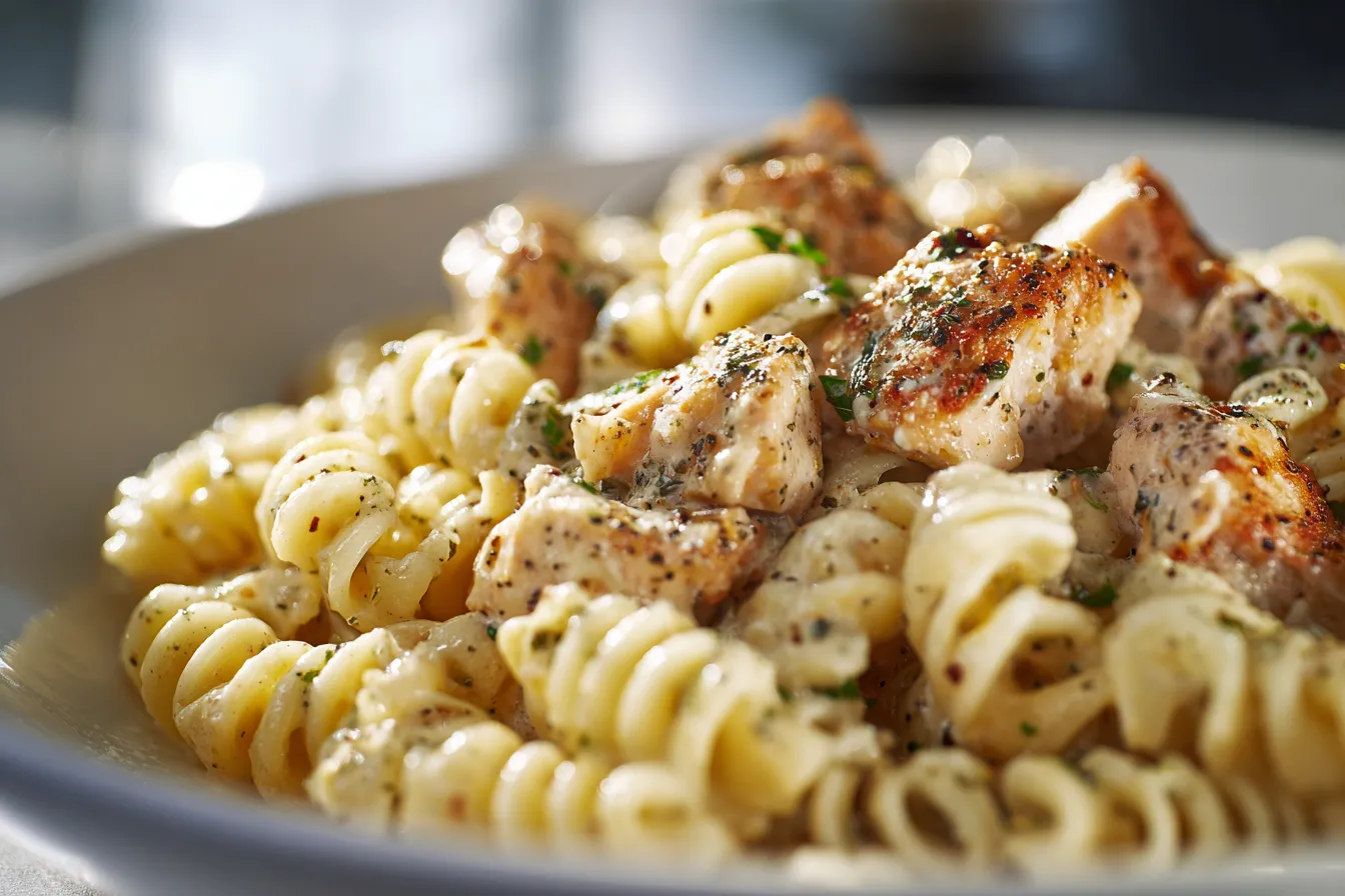 Irresistible Crockpot Garlic Parm Chicken Pasta Recipe