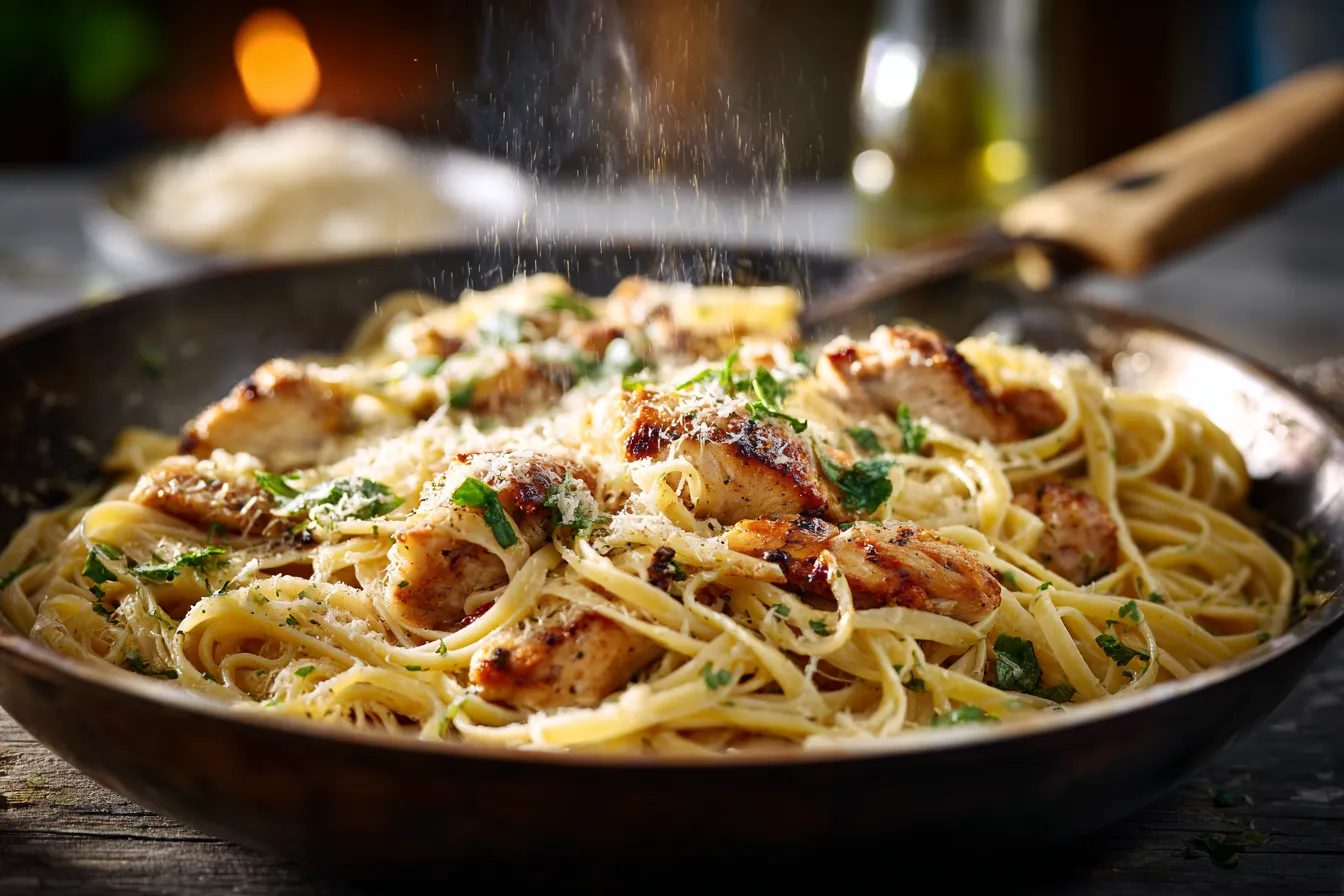 Irresistible Easy Garlic Parmesan Chicken Pasta Healthy Dinner