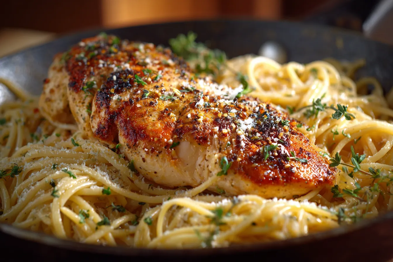 292 easy garlic parmesan chicken pasta recipe for a healthy dinner 2 694e58d6452e2