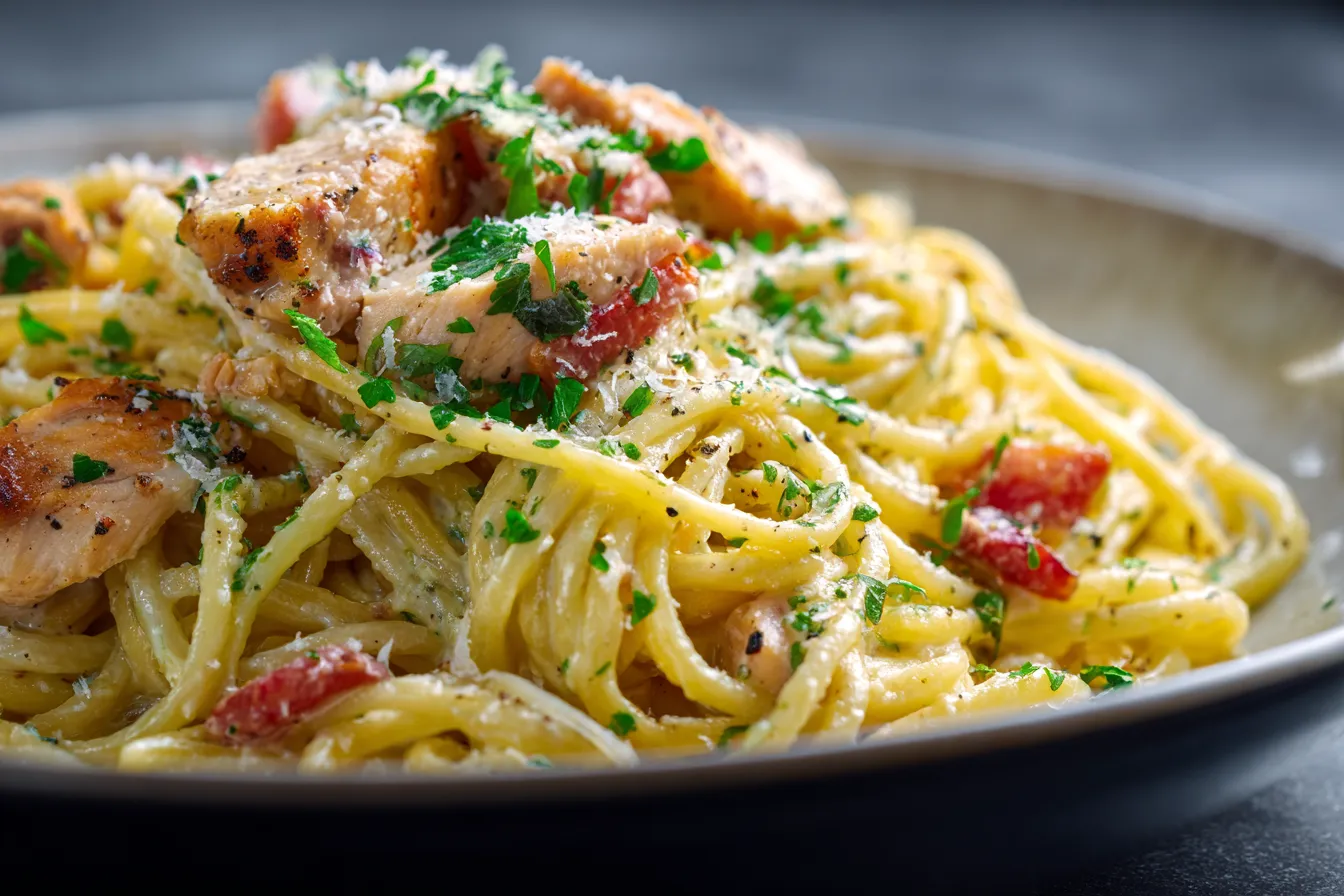 292 easy garlic parmesan chicken pasta recipe for a healthy dinner 4 694c40f7ad36f