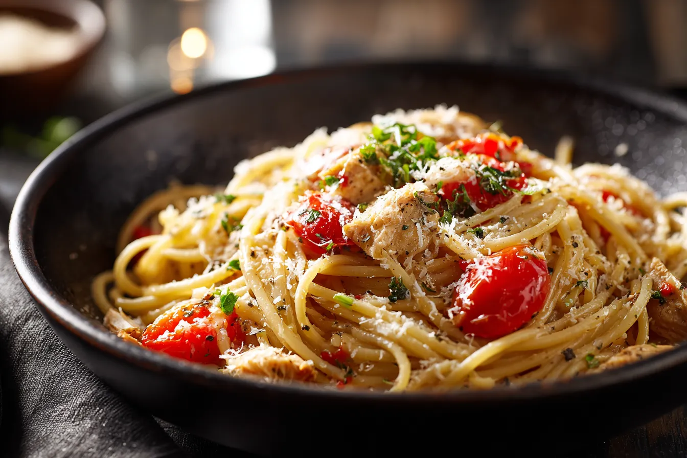 Delicious Easy Garlic Parmesan Chicken Pasta Recipe for Health